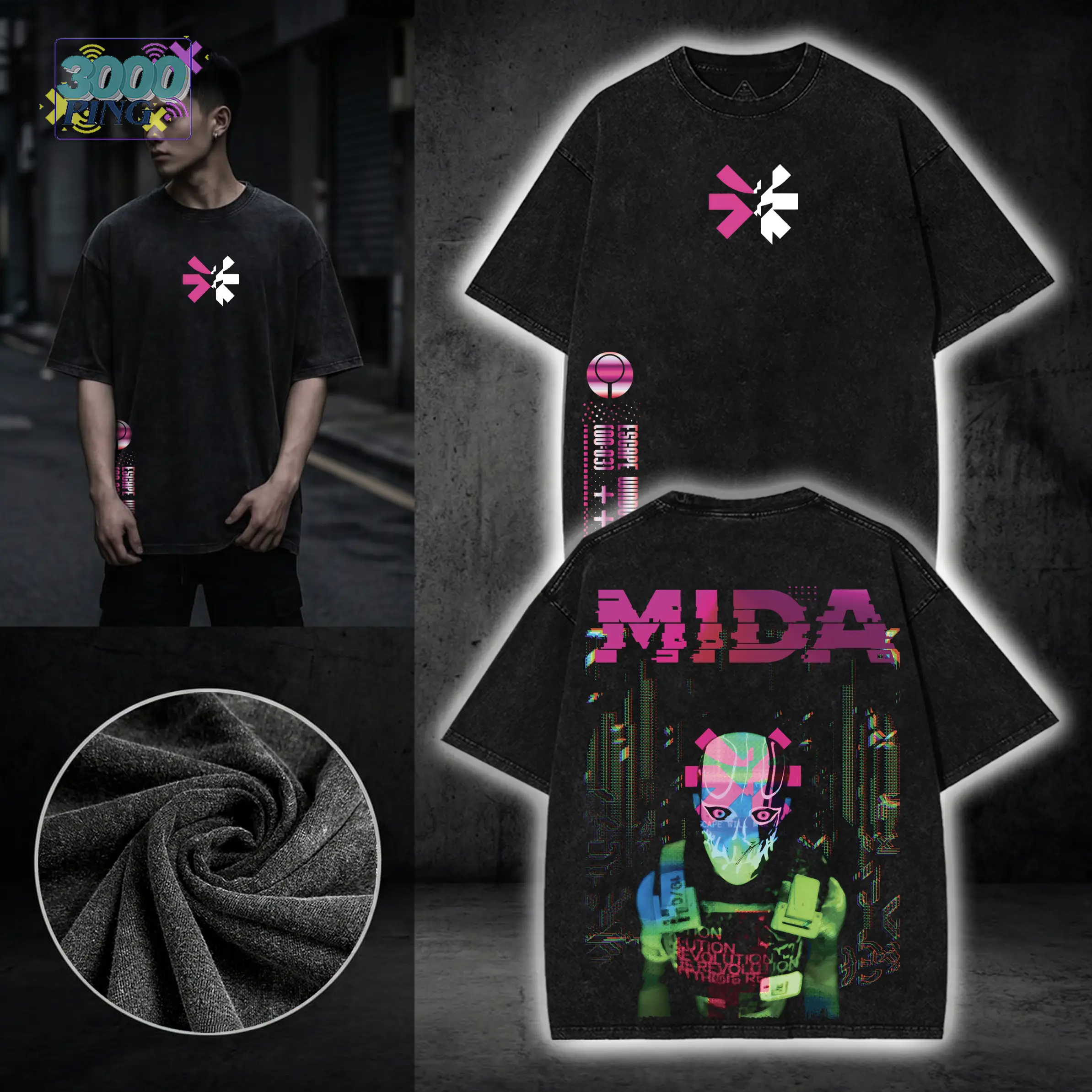 Mida Gantry Marathon Game Graphic Tee, Vintage T-shirt Hoodie Sweatshirt Tank Top, Bungie FPS Game Merch, Unisex Cotton Top Streetwear Menswear Heavyweight Operator