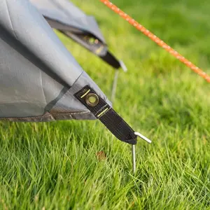 Tent Stakes 9 Inch, Tent Stakes Metal, Heavy Duty Tarp Camping Stakes, Metal Stakes for Inflatables Outdoor Decorations, 8 Pack patio decor