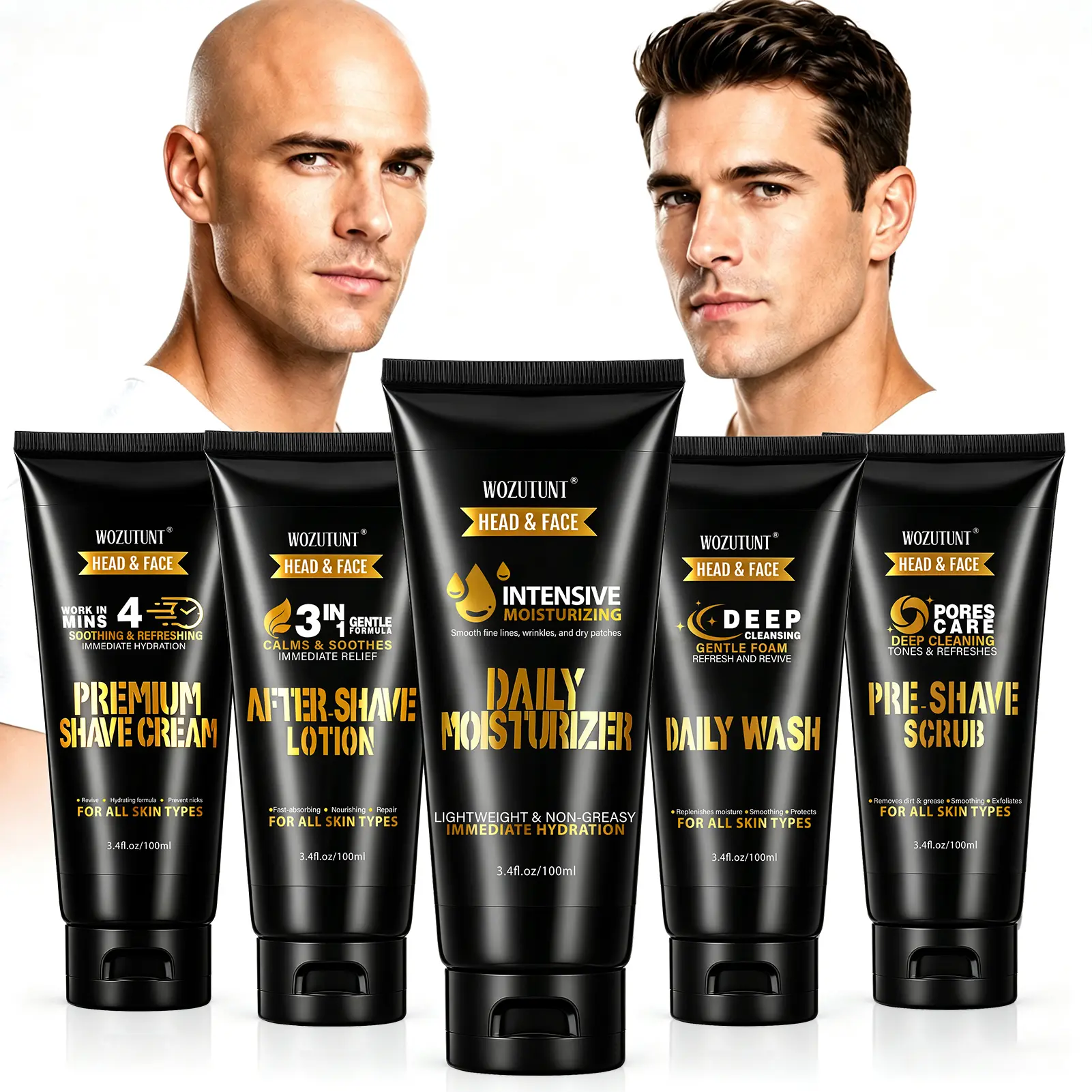 Premium Shaving Cream & Daily Moisturizer, Multi-Use Shaving Products for Scalp & Hair Care