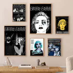 Band C-Crystal Castles Painting Calligraphy Gallery-Quality Canvas Wall Art Poster | Waterproof & Fade-Resistant | Minimalist Unframed Design | Living Room, Bedroom & Office Decor | Multiple Sizes | Holiday gifts