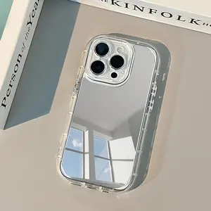 Mirror Acrylic Phone Case for iPhone Models, Durable Hard Shell Design, Simple Creative Style, Perfect Fit for Multiple Iphones