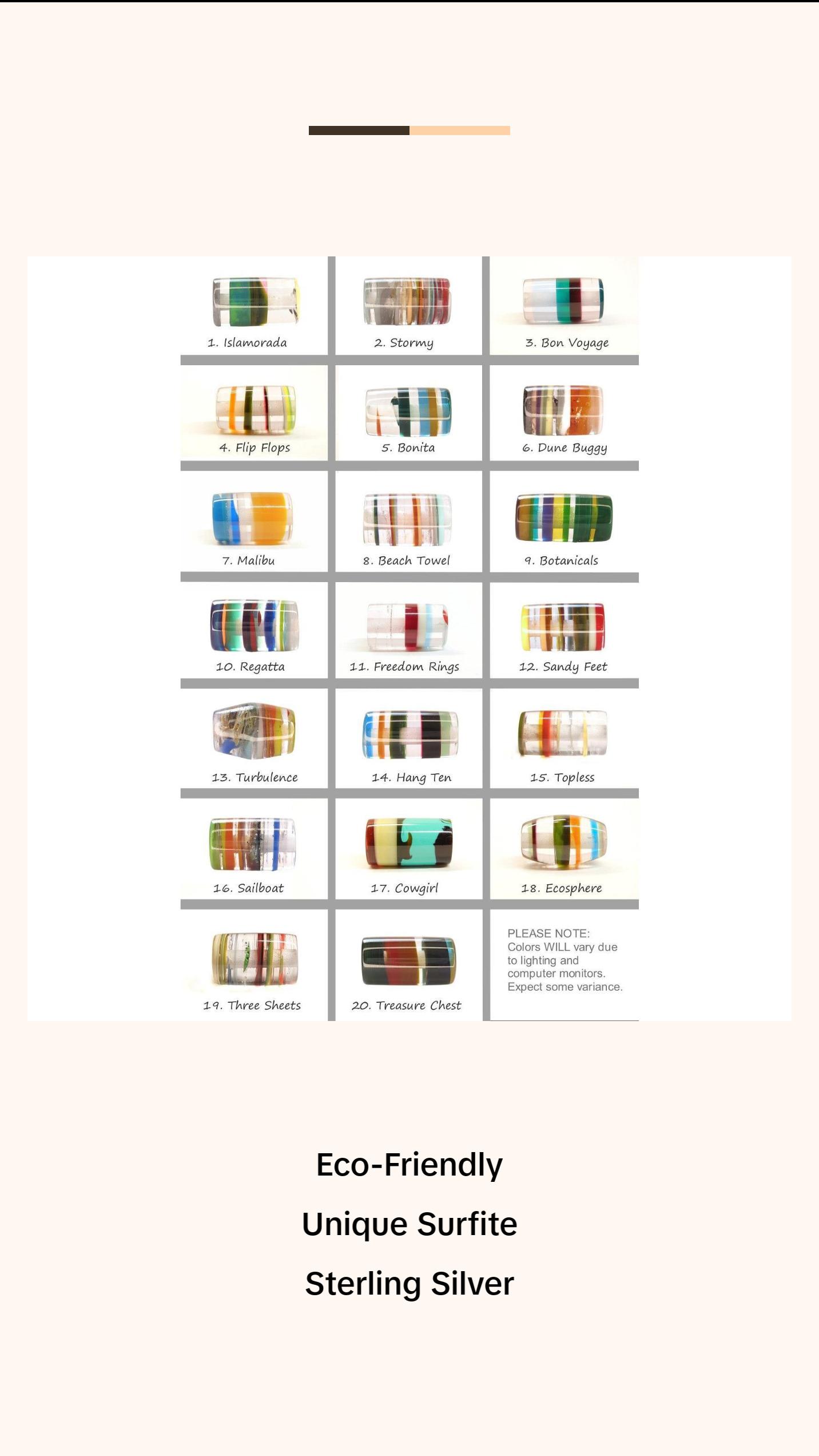 Recycled Surfboard Resin Surfite Bracelet