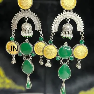 Oxidized Silver Plated Earrings for Women