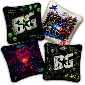 2026 ACL Pro BG Cornhole Bags - "Retro Games" - SET OF 4 BAGS