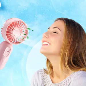 LMMAKE Personal USB Rechargeable Fan 3 Adjustable Speeds for Optimal Airflow Compact Lightweight Travel Office Use Fashion Conscious Adults Personal Fan