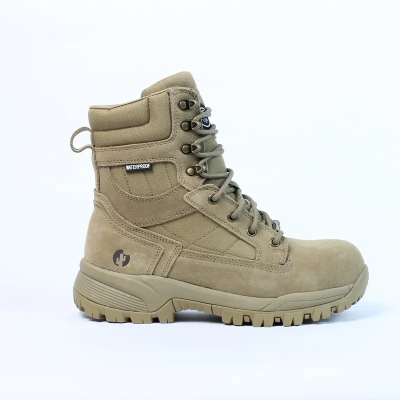 WP822 Tactical/Hiking Waterproof Work Boots for Men Men's Slip Resistant Steel Toe Footwear Safety Shoes Outdoor Shoes