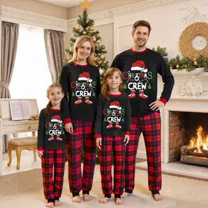 FOCUSNORM Christmas Family Matching Pajamas for Women/Men/Kids/Baby Christmas Pjs Sleepwear Sets for Xmas Holiday Party