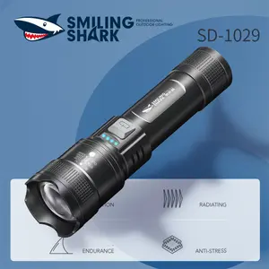 Smilingshark SD-1029 Strong-Light Flashlight - ABS Material Torch, Essential Camping Gear for Outdoor Use