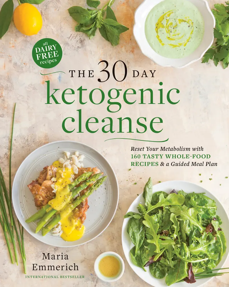 USED Book - The 30-Day Ketogenic Cleanse: Reset Your Metabolism with 160 Tasty Whole-Food Recipes & a Guided Meal Plan by Emmerich, Maria (Paperback) - english