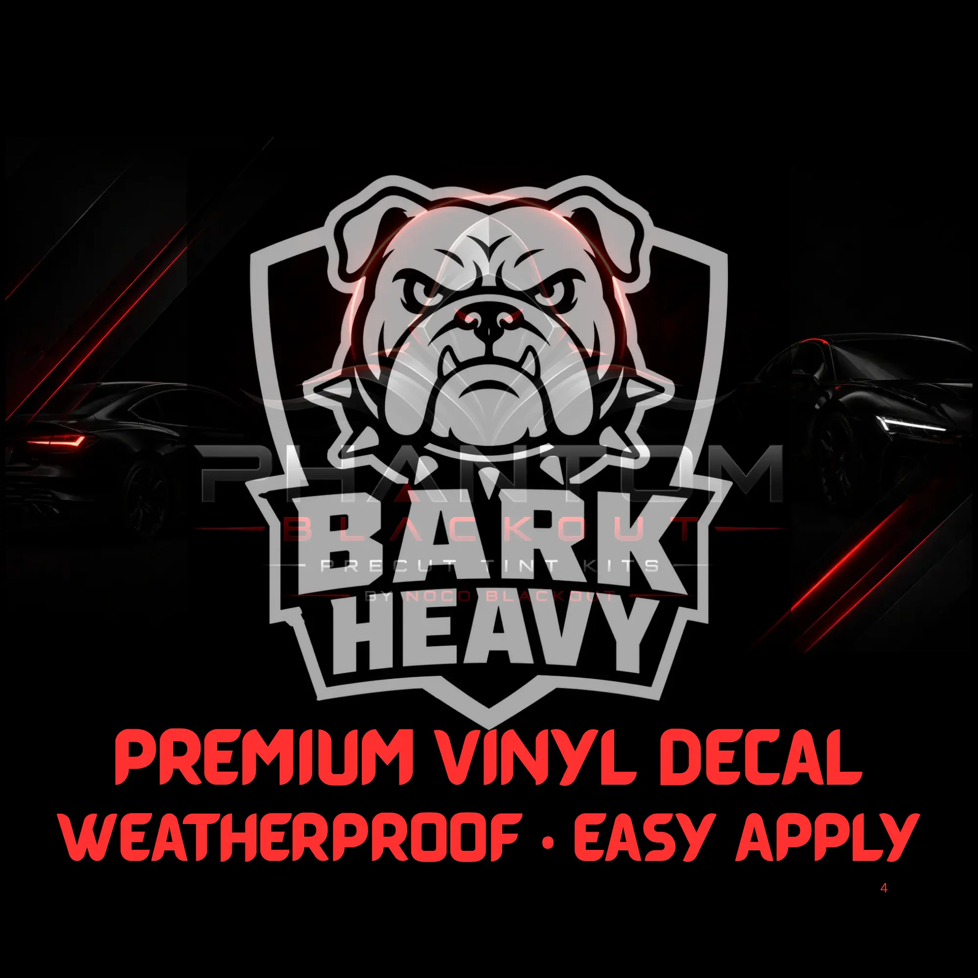 #058 - Bark Heavy Bulldog Vinyl Decal