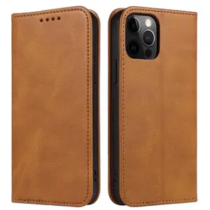 Casebus Magnetic Folio Wallet Phone Case, Premium Leather, Credit Card Holder, Magnetic Closure, Flip Kickstand Shockproof Case