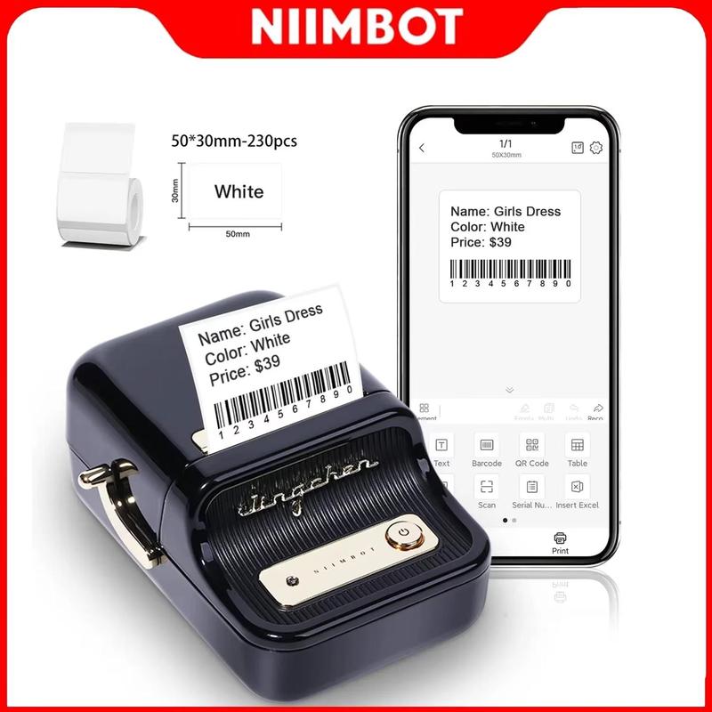 Niimbot B21 Mini Portable Thermal Printer Self-Adhesive Label Printer Portable Inkless NiiMbot