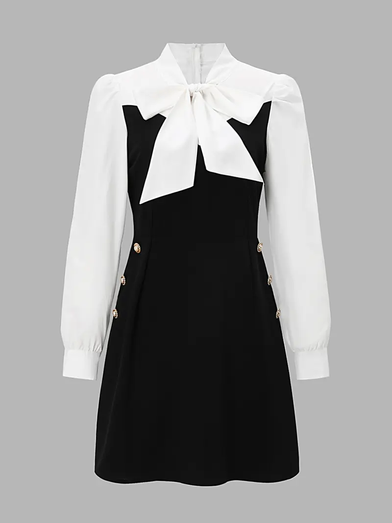 black dress with white shirt under - TikTok Shop