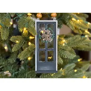 Custom Tiny Door Ornament | Personalized Address Welcome Decor