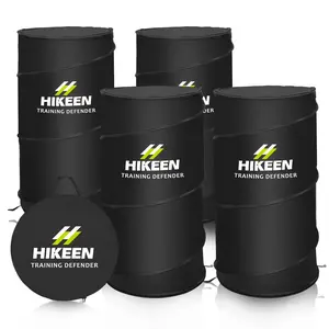 HIKEEN Basketball Defender Dummy 4 Pack - Pop Up Safely Simulate Defender with Carrying Bag - Ideal for Basketball, Soccer, Football Training Portable basketball hoop