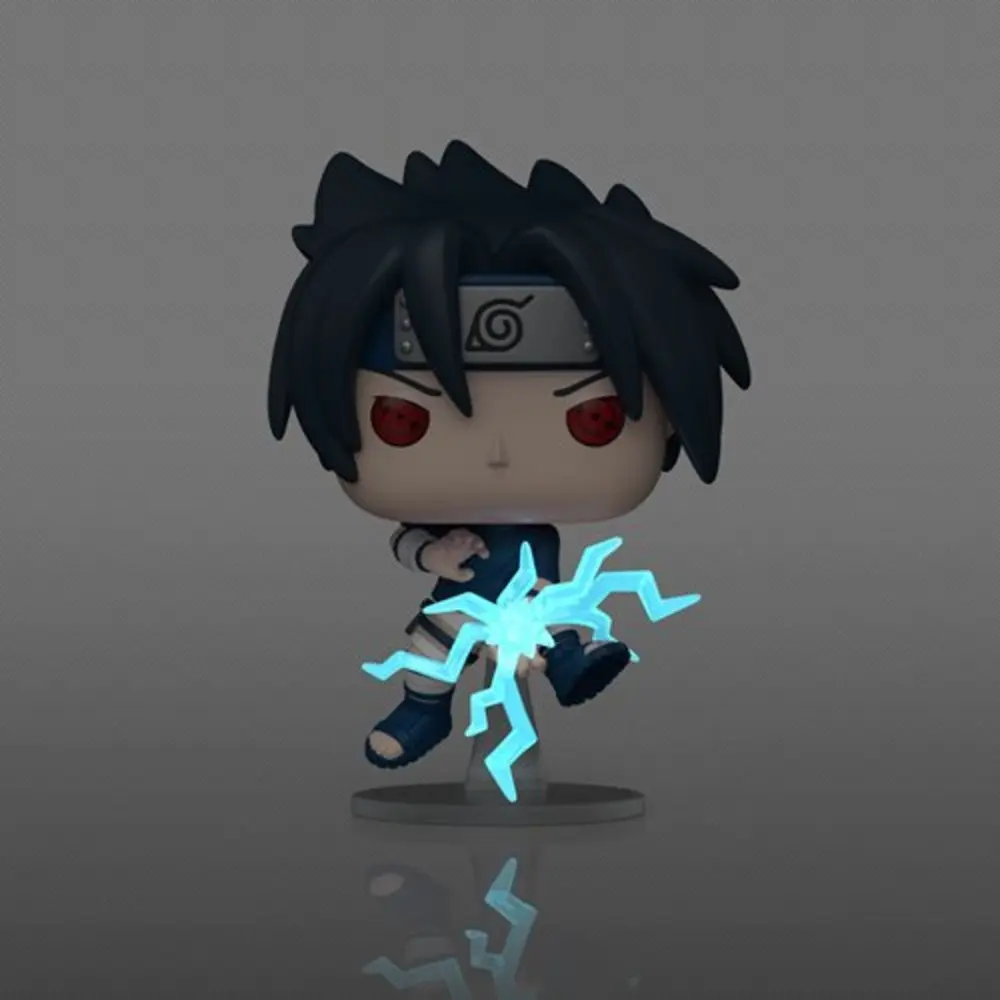 Naruto Sasuke Uchiha Chidori Glow-in-the-Dark Funko Pop! Exclusive Vinyl Figure #1969 Protection Case Included!