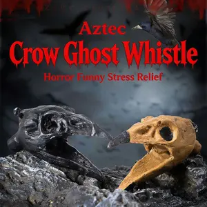 The Scariest Sound in the World!  Real Aztec Death Whistle - Screaming Skull - Perfect for Pranking Friends! Handmade Aztec Death Whistle: The Sound of 1000 Screams!  Unbelievable Sound Quality - Must-Have for Horror Fans!