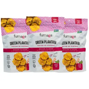 Fumage Green Plantain CHIPS- Bacon Flavor - 200 gr (ORGANIC)