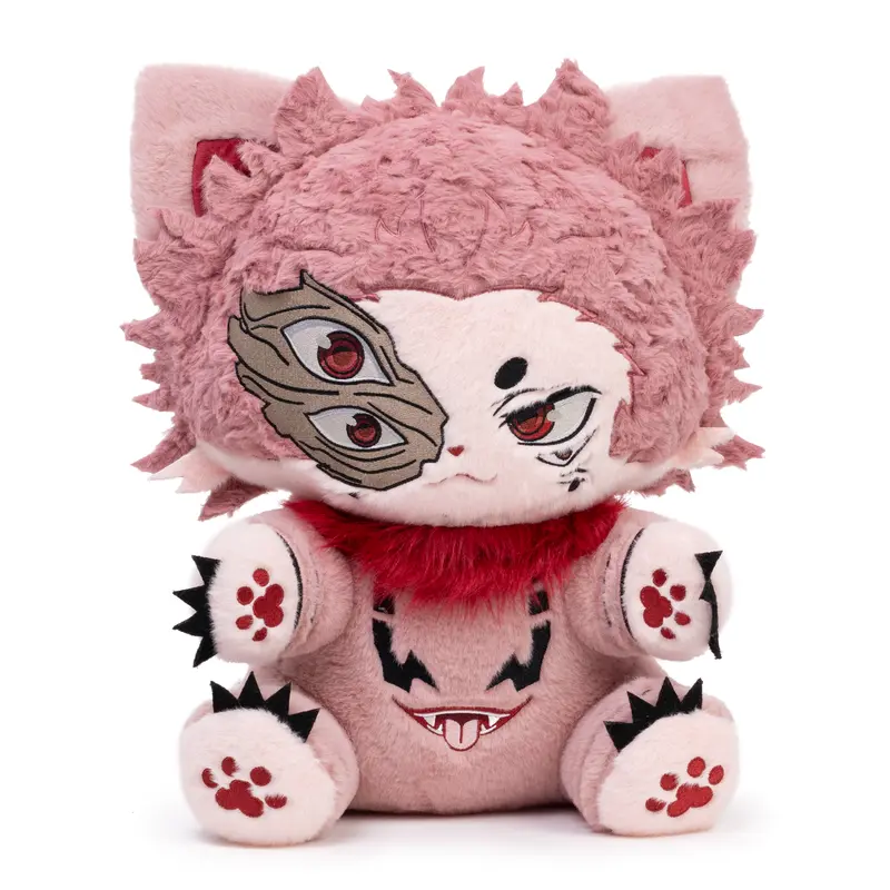 PLUSHSHOP 17in Cute Heian Sukumeow Plushie - Durable Soft Fluffy Stuffed Toy, Cartoon Animal Pattern, Collectible Soft Animal, Huggable Cuddly Doll Gift