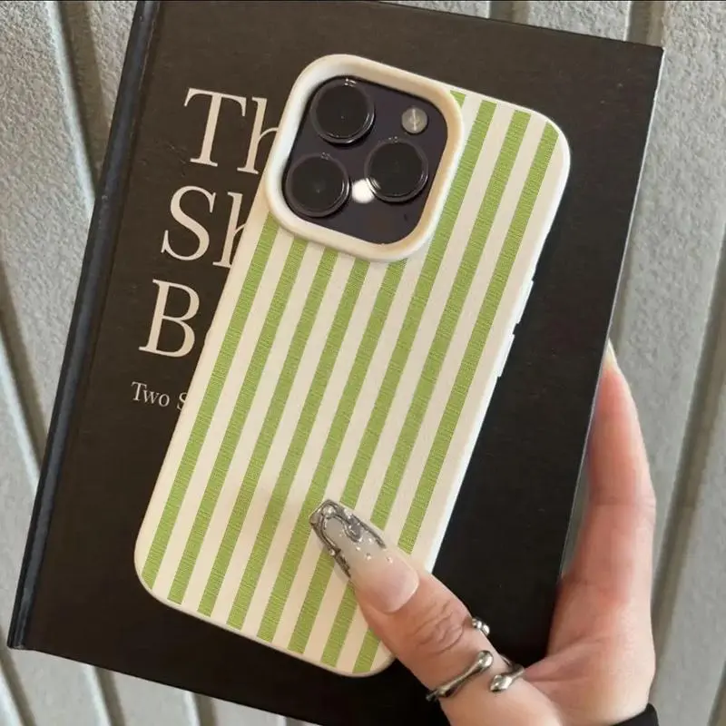 These candy-colored striped TPU cases, including those for iPhone 17/16/15/14/13/12/11/X/XS/XS Max, are the perfect holiday gift for friends, family, and yourself., Cover, Smartphone, Accessories, Cellphone,summerwins