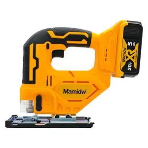 Mamidw Curve Saw Cordless Electric Jig Saw Portable Adjustable Woodworking Power Tool for for Dewalt 20V Battery, Without Battery