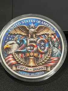 American 250th Anniversary 5 oz .999 Copper Commemorative Medallion | 1776-2026 Patriotic Collectible