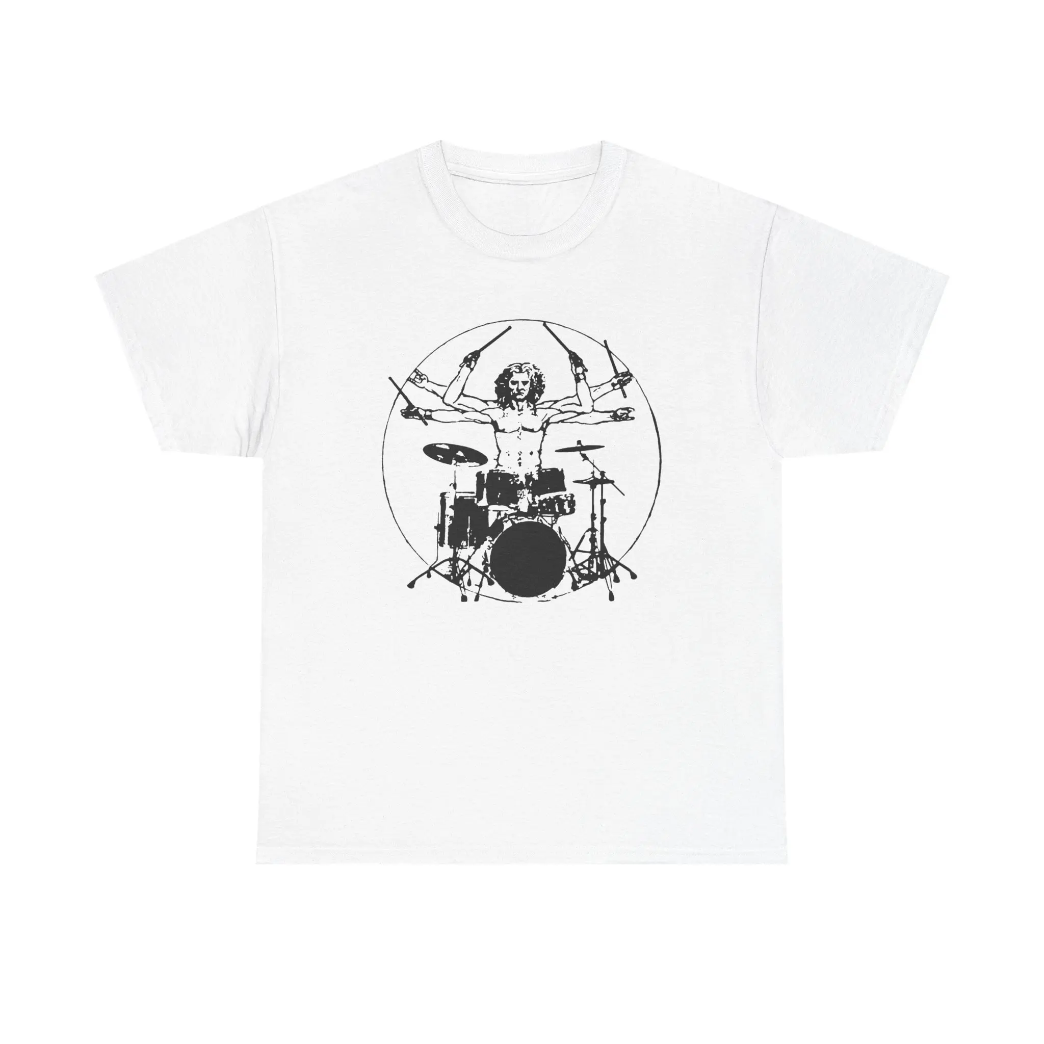 🤘 🎸 Drummer Rock Band Graphic Tee, Heavy Metal Music Drummer Shirt, Music Fan Gift, Musician Gift, Rockstar Tee, Music Lover Shirt