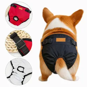 Pet Physiological Pants for Female Dogs, Menstrual Protection Outdoor Anti-Ride Anti-Interrupt, Universal Fit for Large Medium Small Dogs