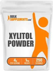 BulkSupplements Xylitol Powder - Sugar Alternatives - Natural Sweeteners - Baking - Smoothies - No Flavor - 1kg - 4g per Servings