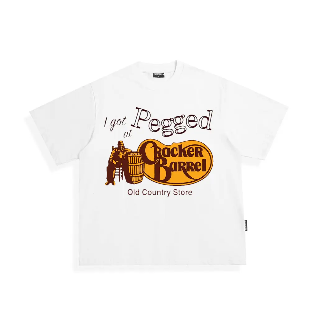 I Got Pegged at Cracker Barrel T-Shirt | Vintage Comfort Colors Funny & Sarcastic Tee