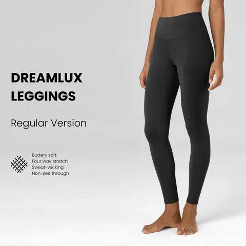 Colorfulkoala Women's Dreamlux High-Waisted Fitted Workout Leggings - 25"/28" Inseam, Hidden Pocket, Buttery Soft, Stretchy, Butt Lift, Moisture-Wicking, Breathable, Quick Dry, Athleisure Activewear, Back to School Bottoms