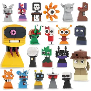 Sprunki Incredibox Funny Building Block Set Cute Game Characters Model Toys Collectible Building Bricks Birthday Gift for Fans (825 Pcs)