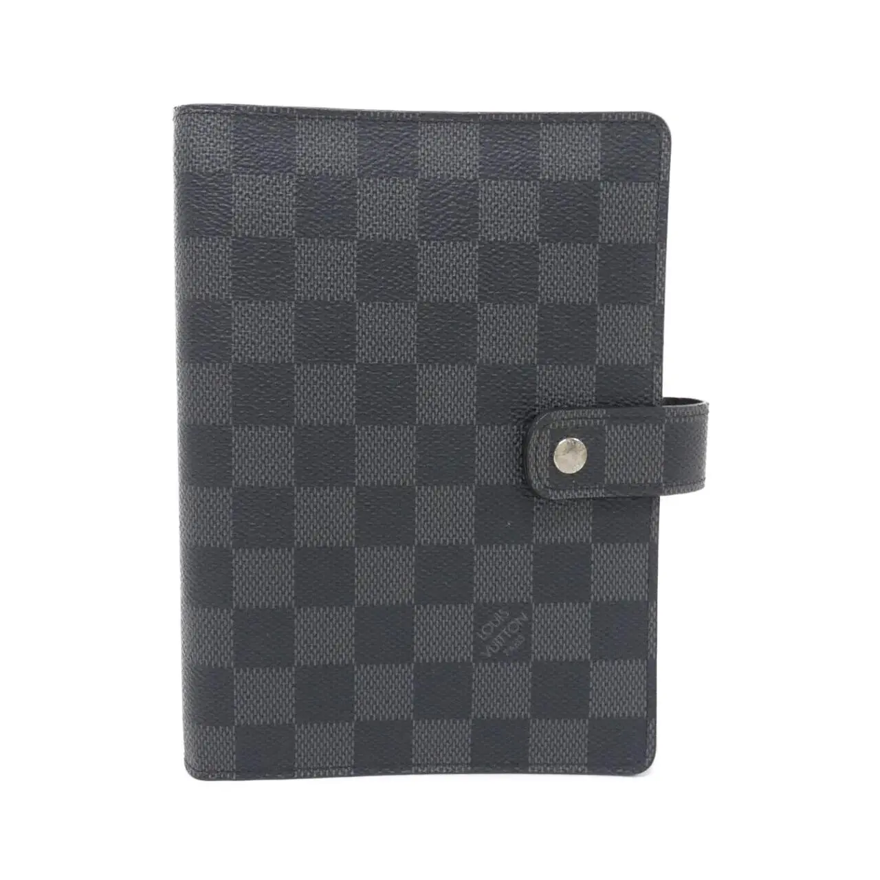 Pre-owned Louis Vuitton Canvas Small Leather Goods Agenda MM Damier Graphite Organizer