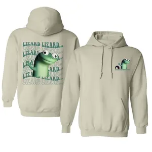 Lizard Meme Cute Hoodie, Funny Shirt, For Man, For Women, Full Size, Fulll Color 0