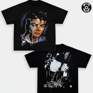 Michael Jackson King of Pop Graphic T-Shirt, MJ Dance Silhouette Portrait Tee, Vintage Pop Music Legend Shirt, Iconic Moonwalk Pose Design, 80s 90s Retro Streetwear, Unisex Cotton Fan Gift Tee