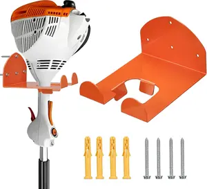 2025 Upgraded Garage & Garden Tool Hanger Heavy Duty Wall Mounted Trimmer Rack for Weed Eater, Holder for Grass Trimmer/Leaf Blower/, 1 Pack - Garage Storage Organization Solution