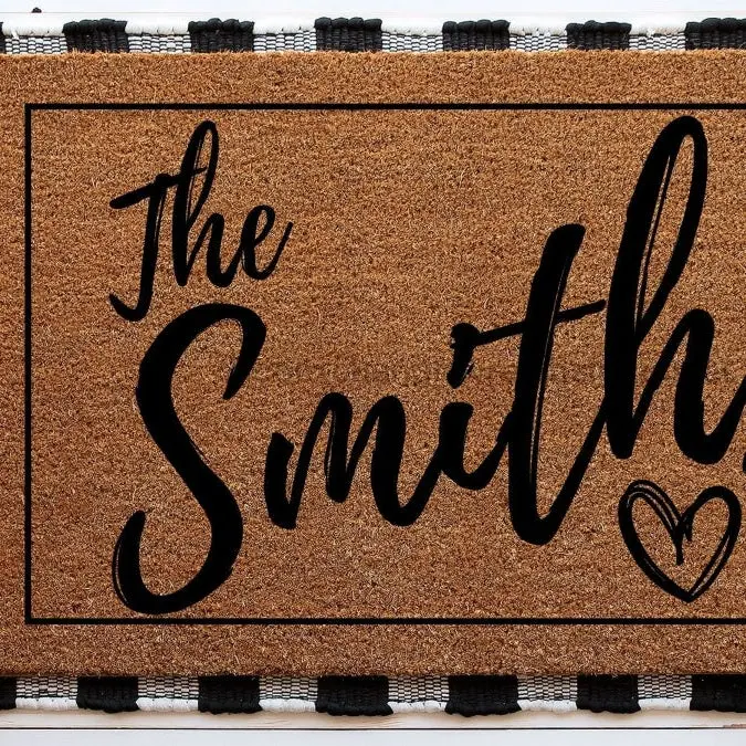 Housewarming Gift | Wedding Gift | Custom Doormat | Personalized Doormat | Closing Gift | Welcome Doormat | Front Door Mat | Monogram Rug