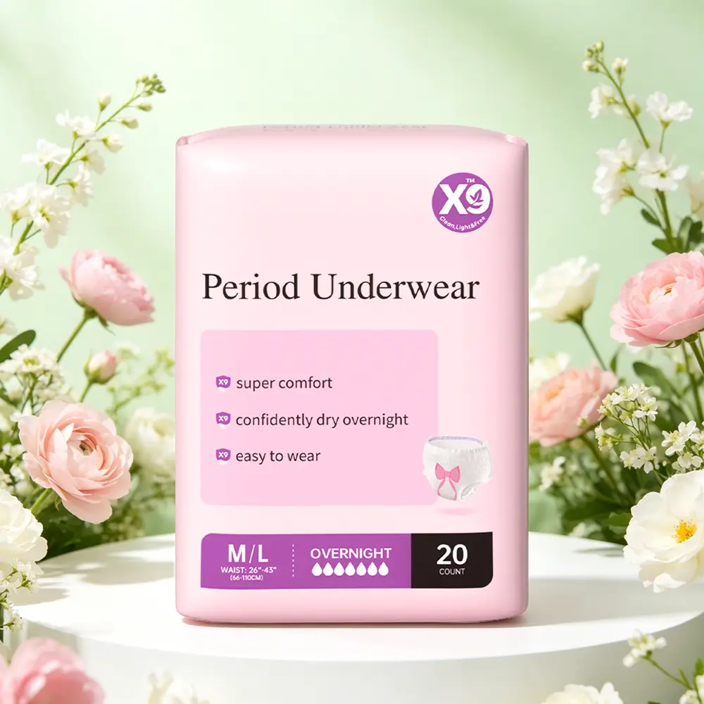 X9 Discreet Adult Diapers forWomen, Incontinence Underwear,Postpartum Essentials, DisposableBriefs, Max Absorbency, Bladder LeakProtection, Large, 207ct