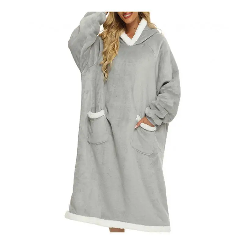 WarmWearableBlanketWinterExtendedHoodedLazyBlanketFlannelLambWoolExtendedLarge WarmWearableBlanketWinterExtendedHoodedLazyBlanketFlannelLambWoolExtendedLarge