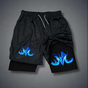 80s 90s summer men shorts for men jorts outfit men graphic shorts Double-layer sports shorts Comfortable short shorts summer