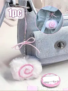 Cute Gothic Y2K Plush Pendant, Bunny Toy Charm, Student Backpack Decoration, Keychain Gift, Wallet, Bag, Travel, Holiday, Christmas Present, Bag Charms