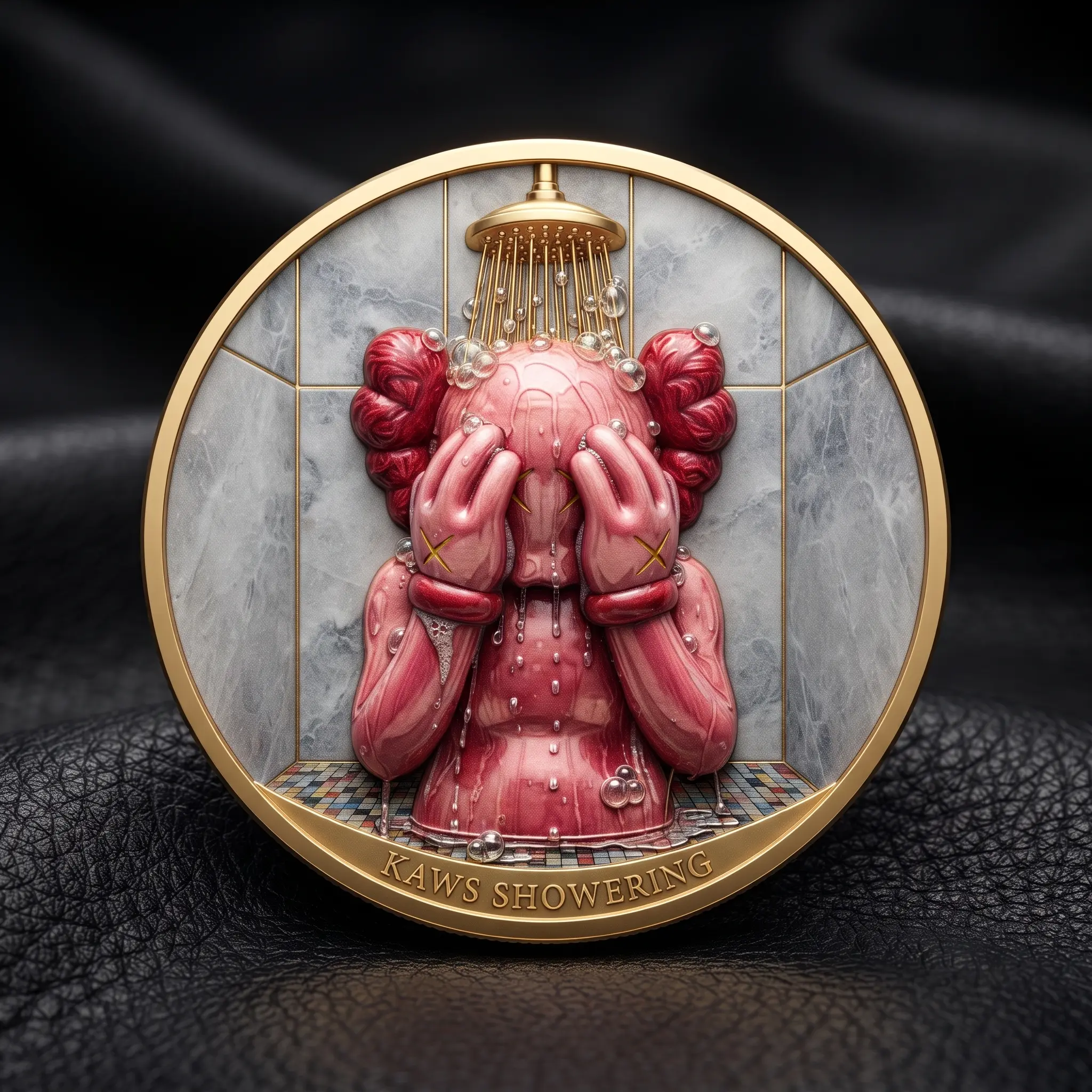 K@Ws Metal Coin - Art Toy Collectible Token, Pop Art Souvenir, Unique Streetwear Gift, Modern Sculpture Home Decor
