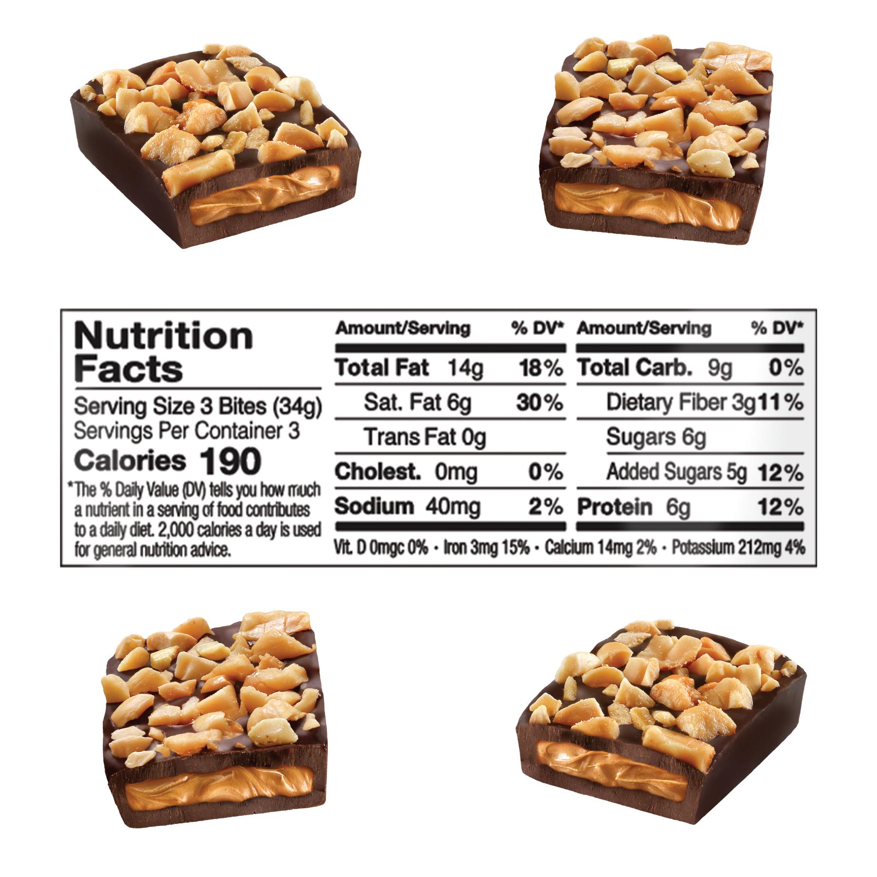 JOJOs Dark Chocolate CREAMY PEANUT BUTTER FILLED BITES