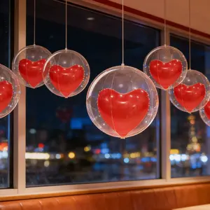 Creative Heart-Shaped Balloon Set, 13.4 Inch PVC Balls, Valentine's Day, Proposal, Wedding Party Decorations, Mother's Day, Heart Shaped Balloons ()