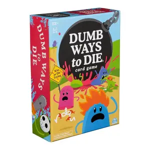 Dumb Ways to Die The Viral Meme Card Game Card Game Box Set, Fantasy Battle Miniatures, Fun Exciting Adventure Paper Cards, Perfect Gift for Friends Party Night,Survival Strategy Fun, 2-5 Players, Easter Gift, for Ages 12 & Up