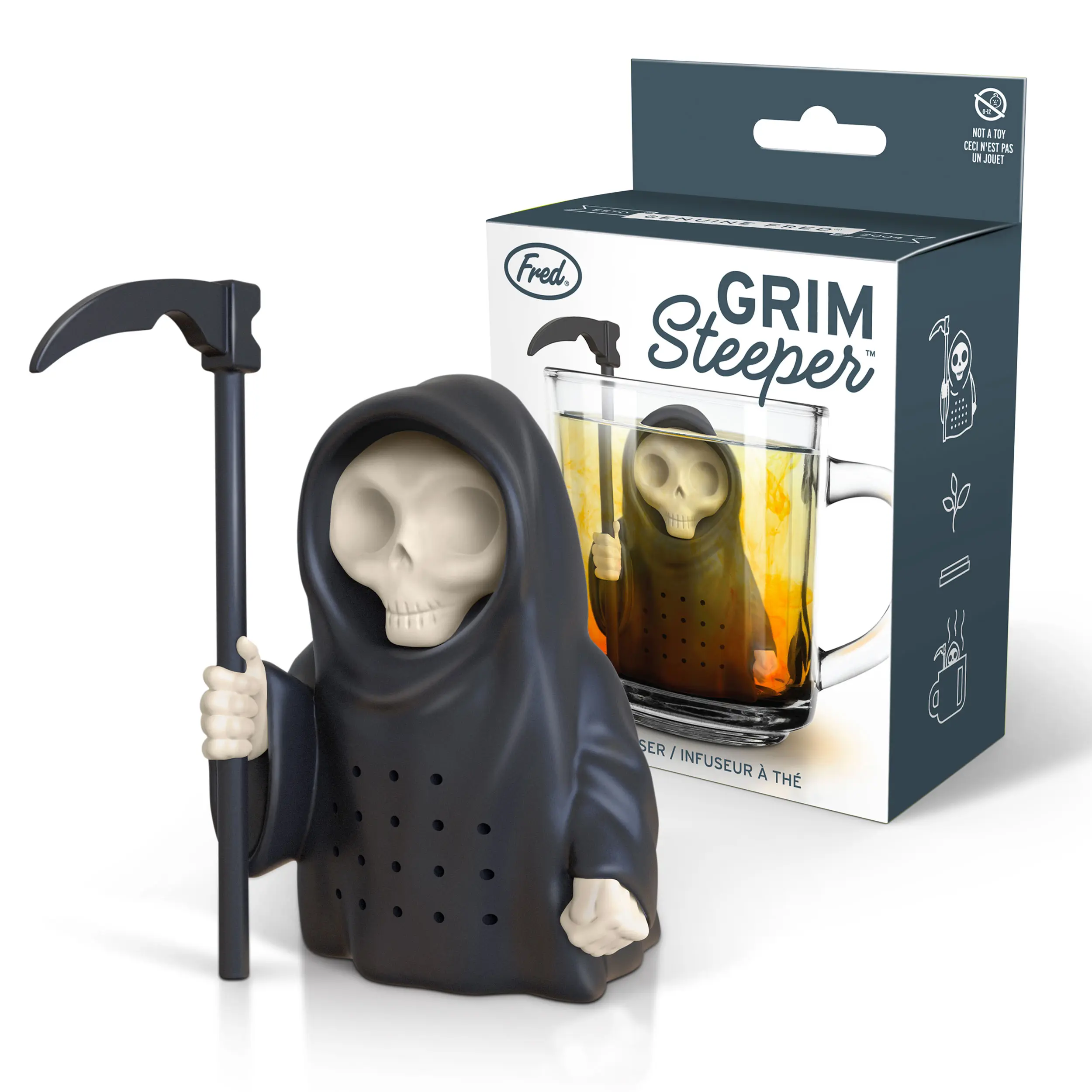 GRIM STEEPER Grim Reaper Reusable Tea Infuser GRIM STEEPER Grim Reaper Reusable Tea Infuser