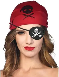 Pirate Eye Patch,3D Black Eye Patches for Adults and Kids,Medical Eye Patch for Left or Right Eye,Adjustable Eyepatch for Lazy Eye,Skull Crossbone Halloween Costume