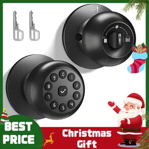 Valentine's Day Gift Smart Door Lock With Lock,Rechargeable Fingerprint Door Lock,App Control Keyless Entry Door Lock,Suitable for Bedroom,Office,Garage FathersDayGift