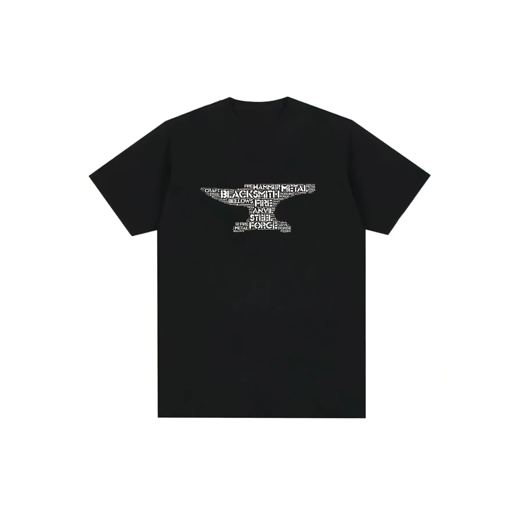 [100% Cotton] 100% Cotton Vintage Blacksmith Anvil T-Shirt - Heavy-Duty 100% Cotton Tee with Distressed 3D Blacksmith Forge Print, Loose Fit S-XXXL, Breathable for all-Season Casual Wear, Blacksmithing Apparel & Outdoor/Craft Events (Unisex)