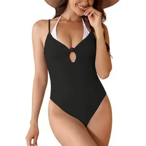 One Shoulder One Piece Swimsuit Women Tummy Control Bathing Suits Ruched Modest Swim Suit Swimwear